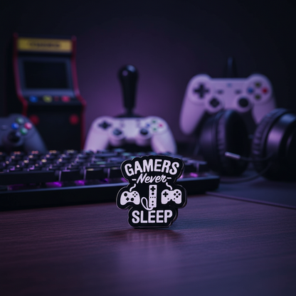 Pin’s Gamer Never Sleep – visuel produit