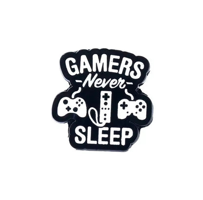 Pin’s Gamer Never Sleep – visuel produit
