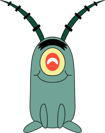 Plankton Sitzplüsch (23 cm)