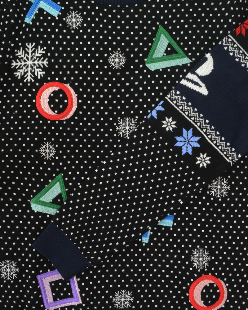 Pull de Noël PlayStation Symbols noir - vue 4