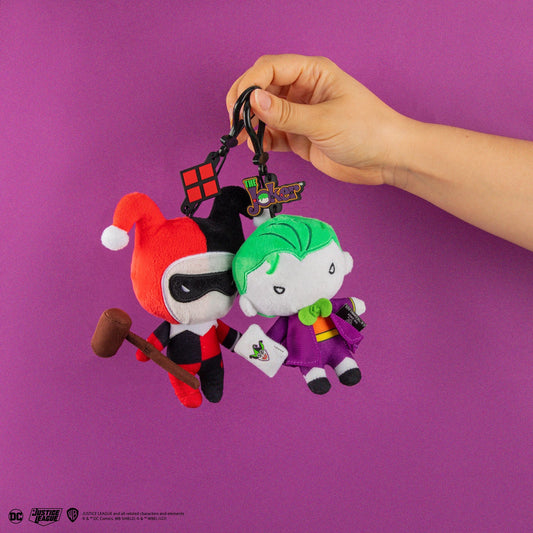 Plüsch-Schlüsselanhänger Harley Quinn und Joker
