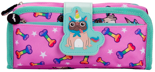 Silicone Patch Pugicorn Pencil Case
