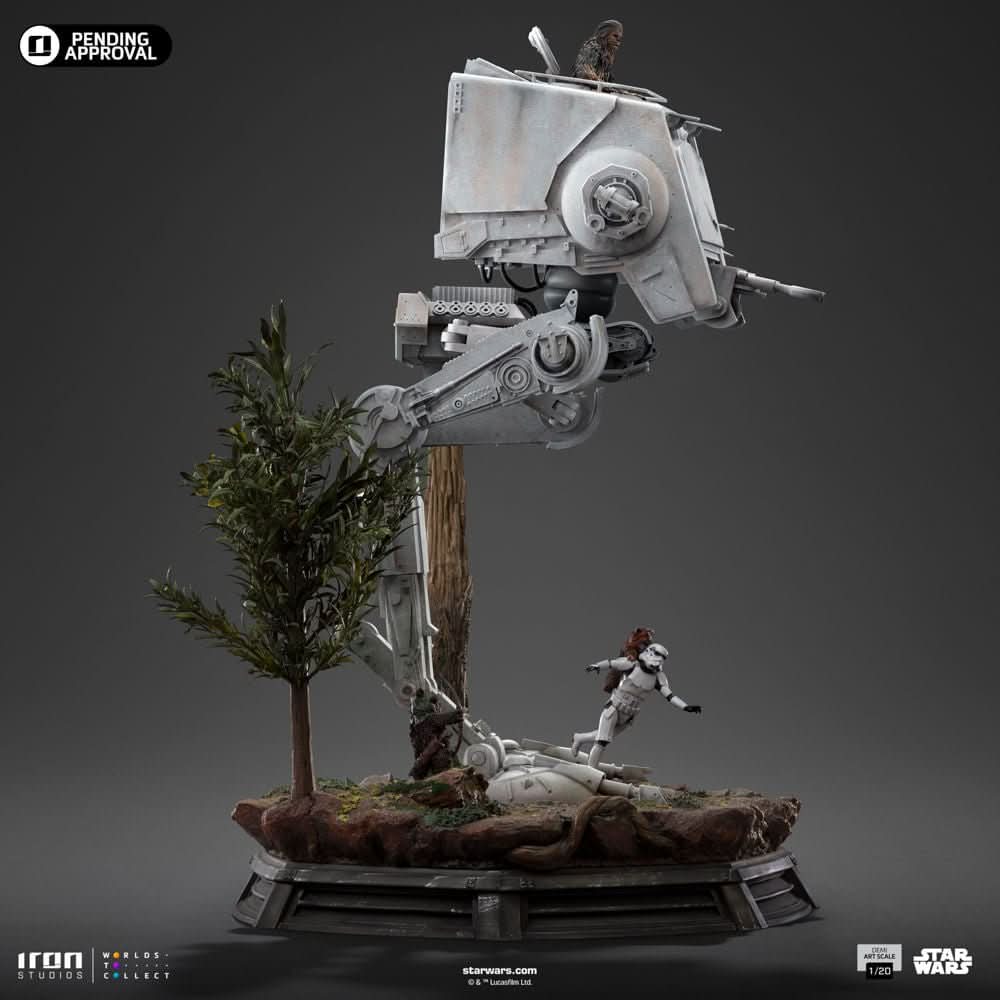 Statue AT-ST and Chewbacca - Star Wars - Demi Art Scale 1/20