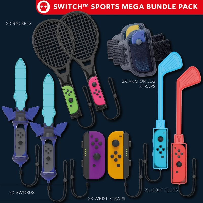 Numskull Nintendo Switch Sports Zubehör Mega Bundle Pack