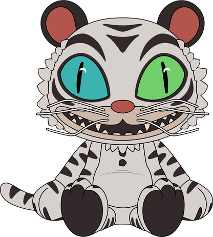 Weißer Tiger Plüschtier (23 cm)