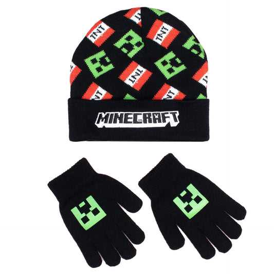 Mütze und Handschuhe – Minecraft Set