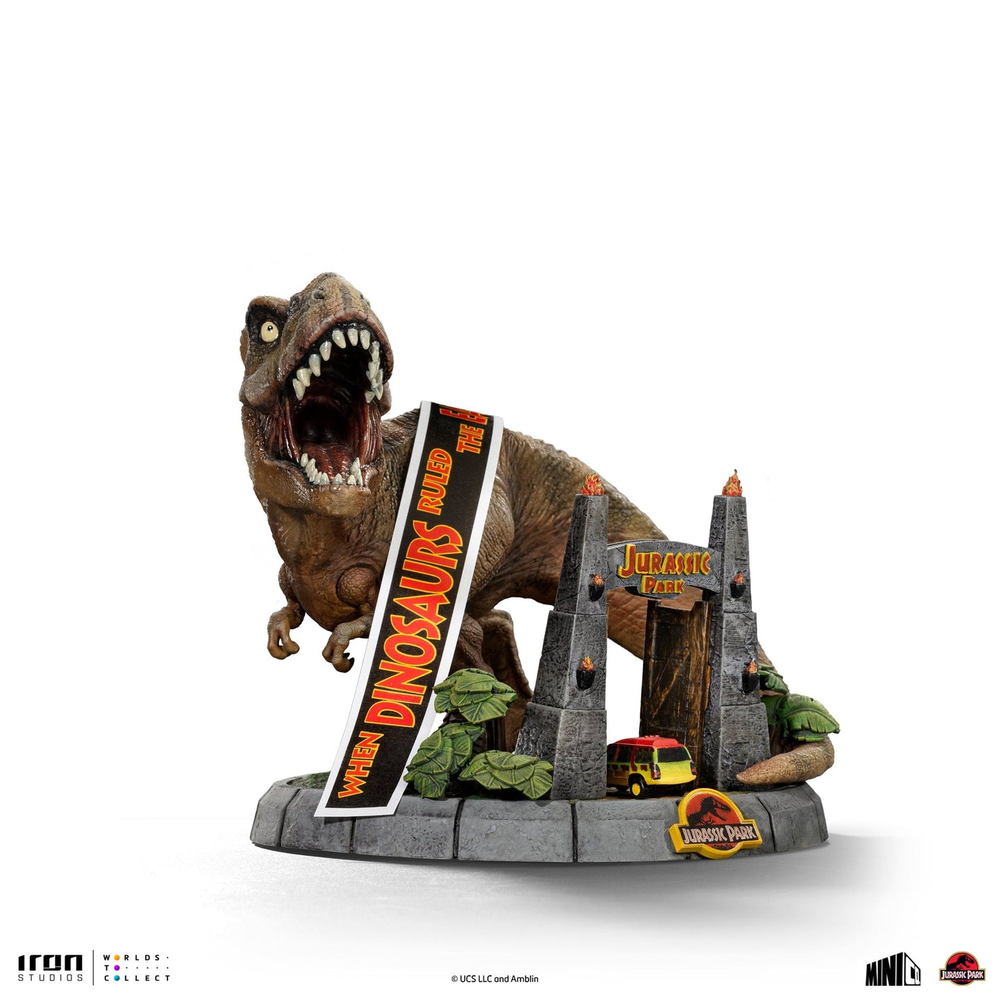 Deluxe T-Rex Figur - Jurassic Park - Mini Co. - Jurassic World