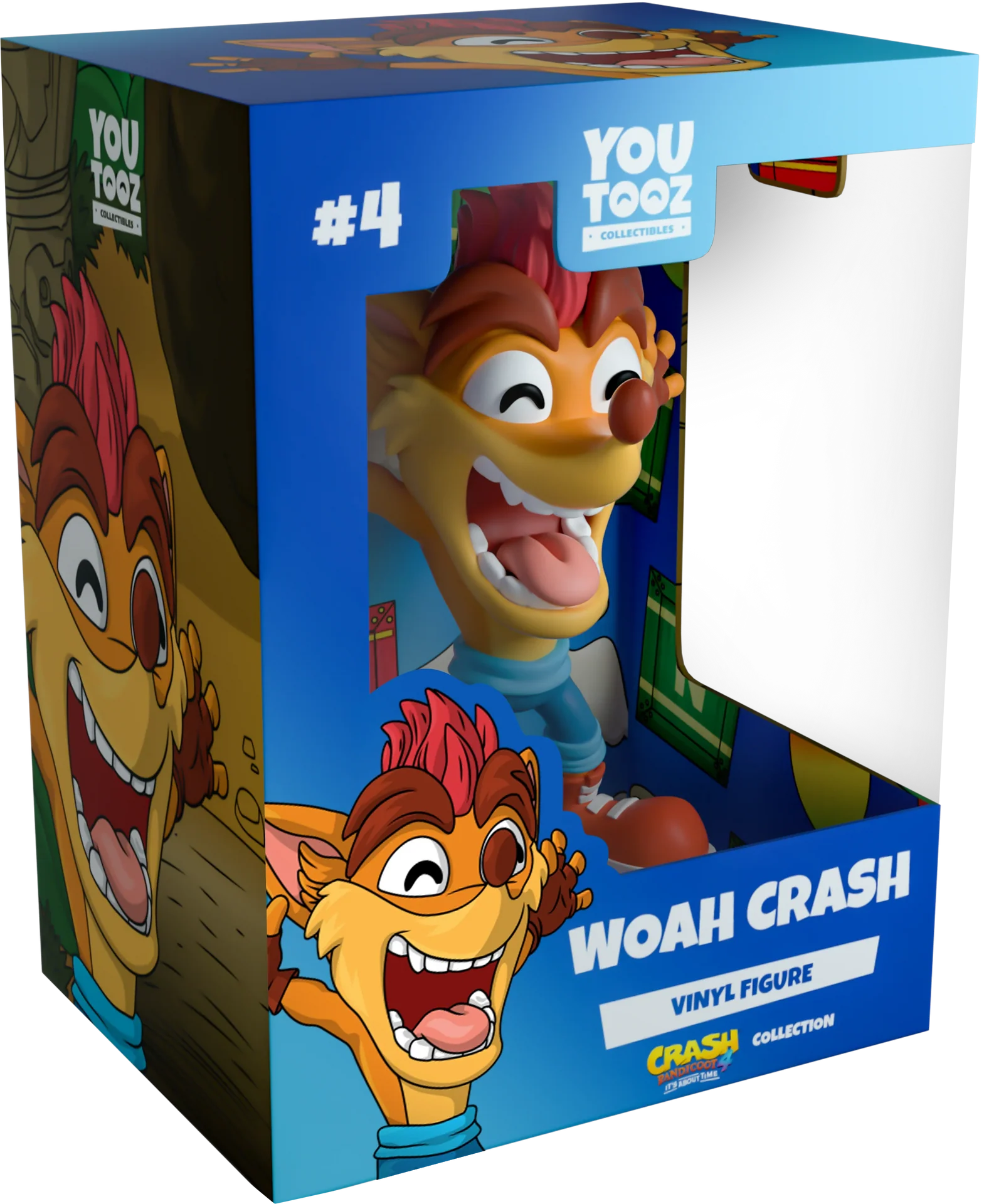 crash bandicoot vinyl figurine woah crash youtooz