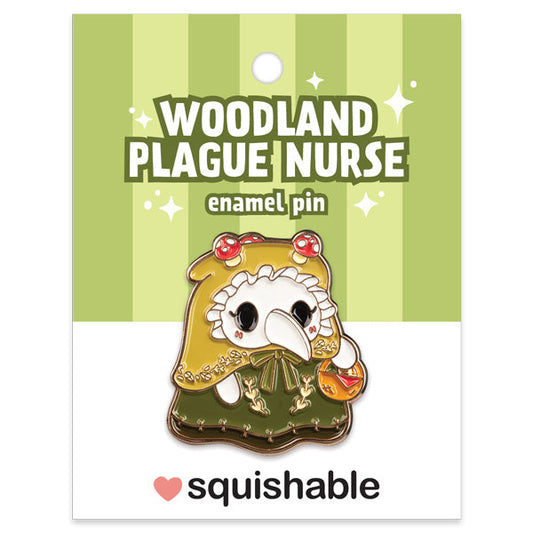 Squishable Emaille-Anstecker – Pestdoktor-Waldkrankenschwester