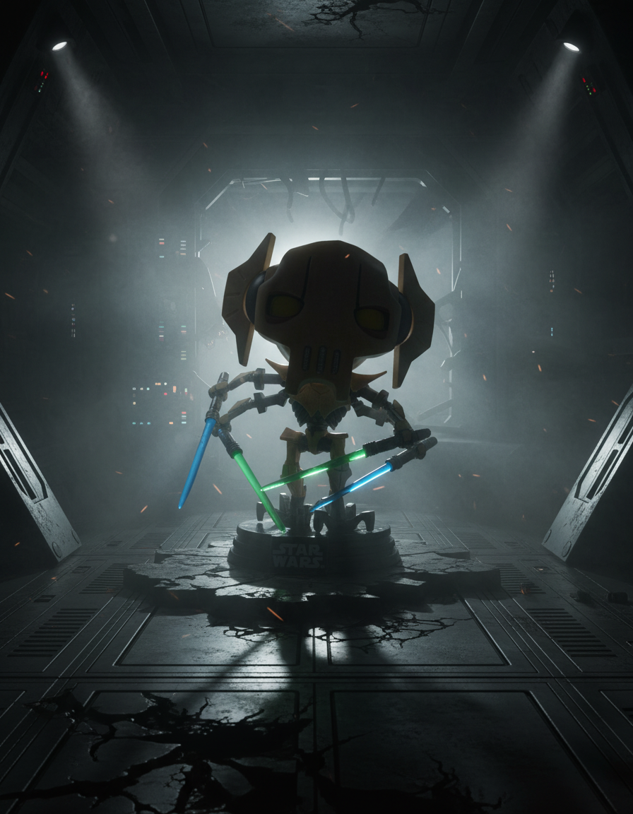 Pop! General Grievous mit Lichtschwertern