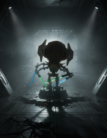 Pop! General Grievous mit Lichtschwertern