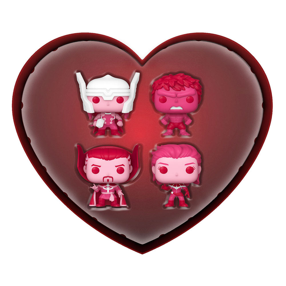 Pocket Pop! Marvel 4 Pack- Valentine's Day