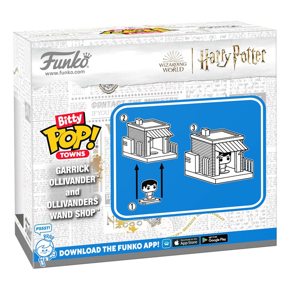 Bitty Pop! Towns Garrick Ollivander et le Magasin de Baguettes d'Ollivander