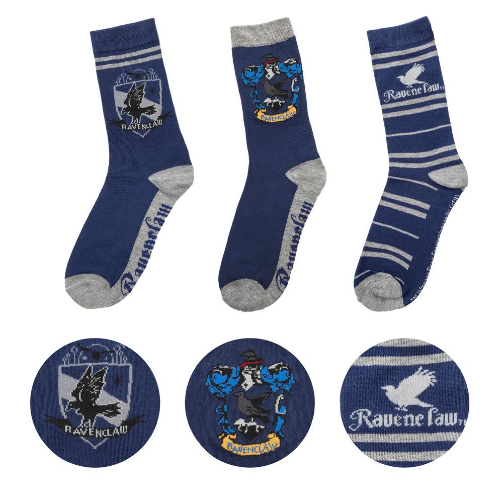 Harry Potter pack 3 paires de chaussettes - Serdaigle