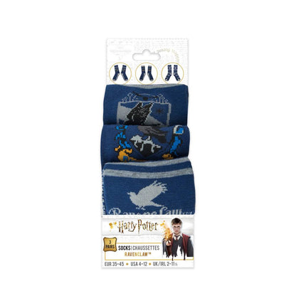 Harry Potter pack 3 paires de chaussettes - Serdaigle