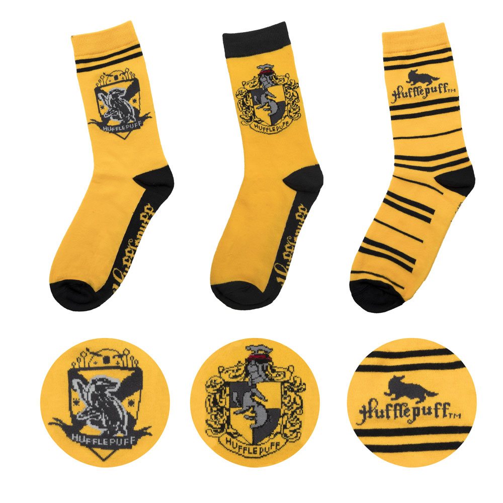 Harry Potter 3-Pack Socks - Hufflepuff 