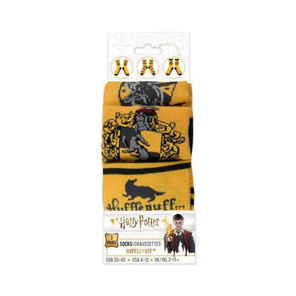 Harry Potter pack 3 paires de chaussettes - Poufsouffle