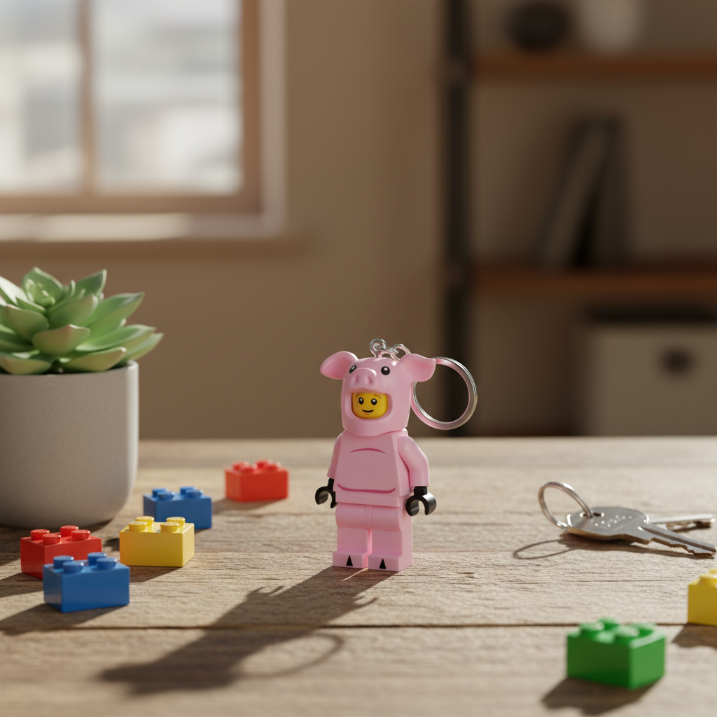 LEGO Light-Up Keychain - Pig Man