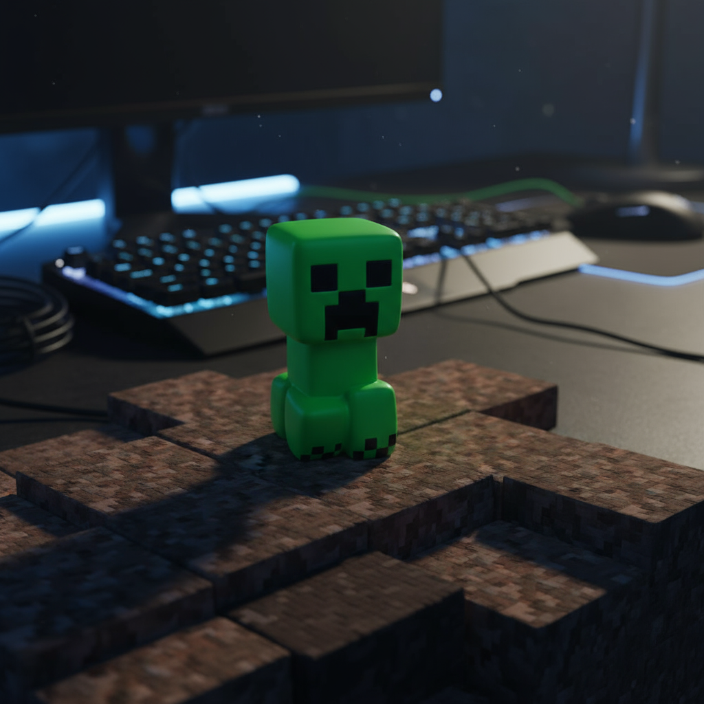 Figurine Anti Stress Mega Squishme Minecraft - Creeper