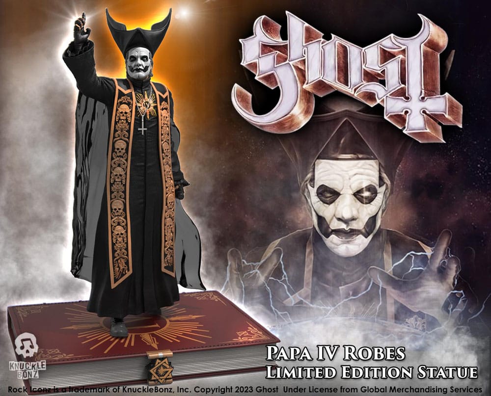 Papa Emeritus IV Statuette (Schwarze Roben) - Rock Iconz 