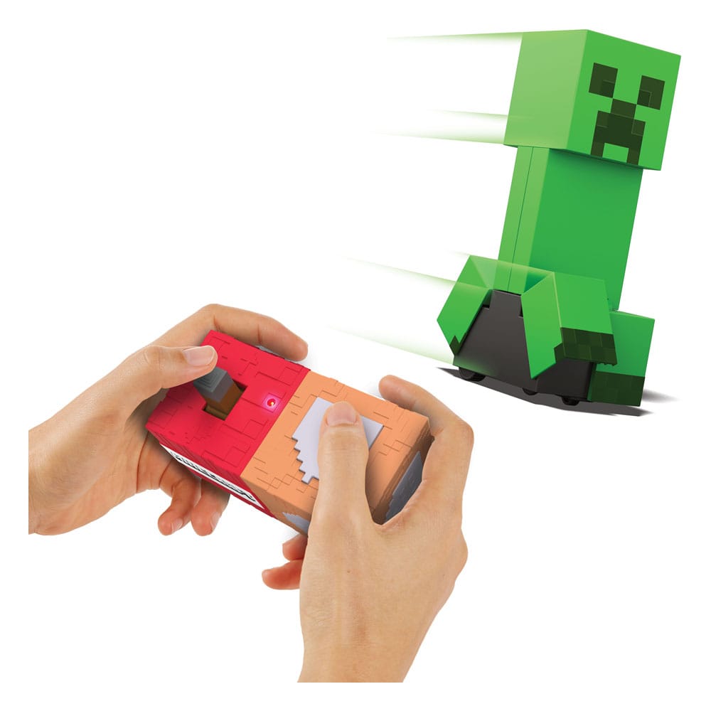 figurine r c minecraft exploding creeper mattel