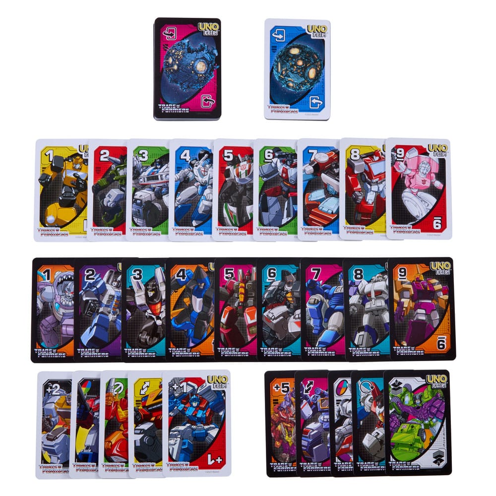 Jeu de Cartes UNO Flip! - Transformers