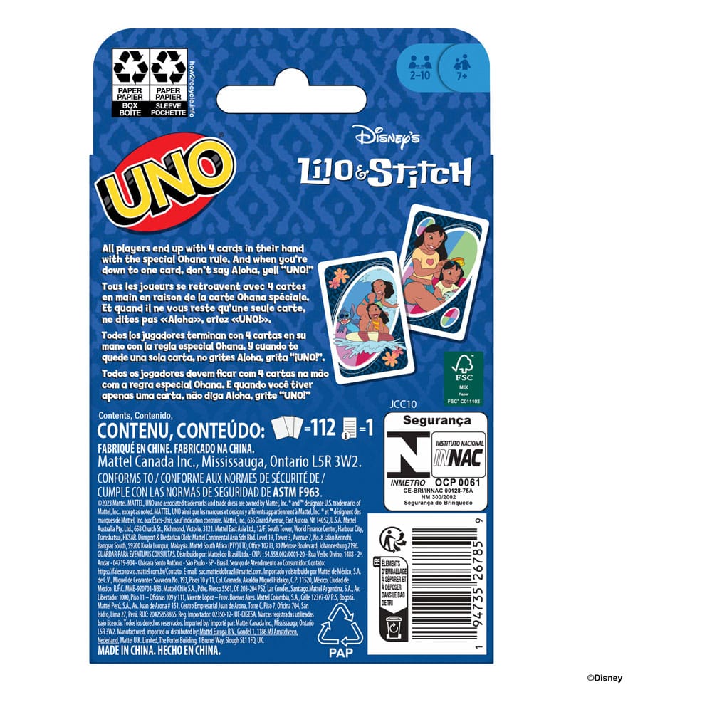 UNO Lilo &amp; Stitch Card Game