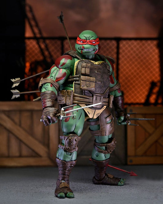 teenage mutant ninja turtles the last ronin 7 scale action figure ultimate raphael first to fall neca
