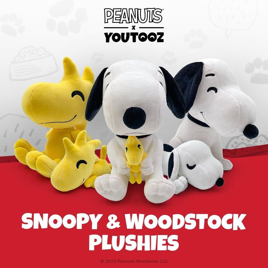 snoopy and woodstock plush youtooz