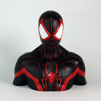 MARVEL Tirelire Boite Blister Miles Morales Deluxe Bust 20 cm