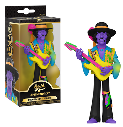 JIMI HENDRIX (BLKLT) Figurine Gold 5" vinyl