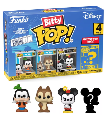 DISNEY Bitty Pop 4 Pack 2.5cm Dingo