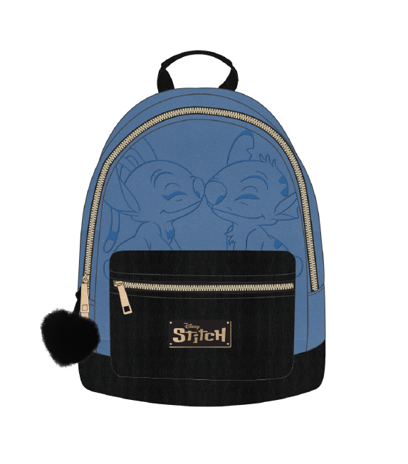 STITCH & ANGEL Blue & Black Sac à Dos '28x22x11cm'