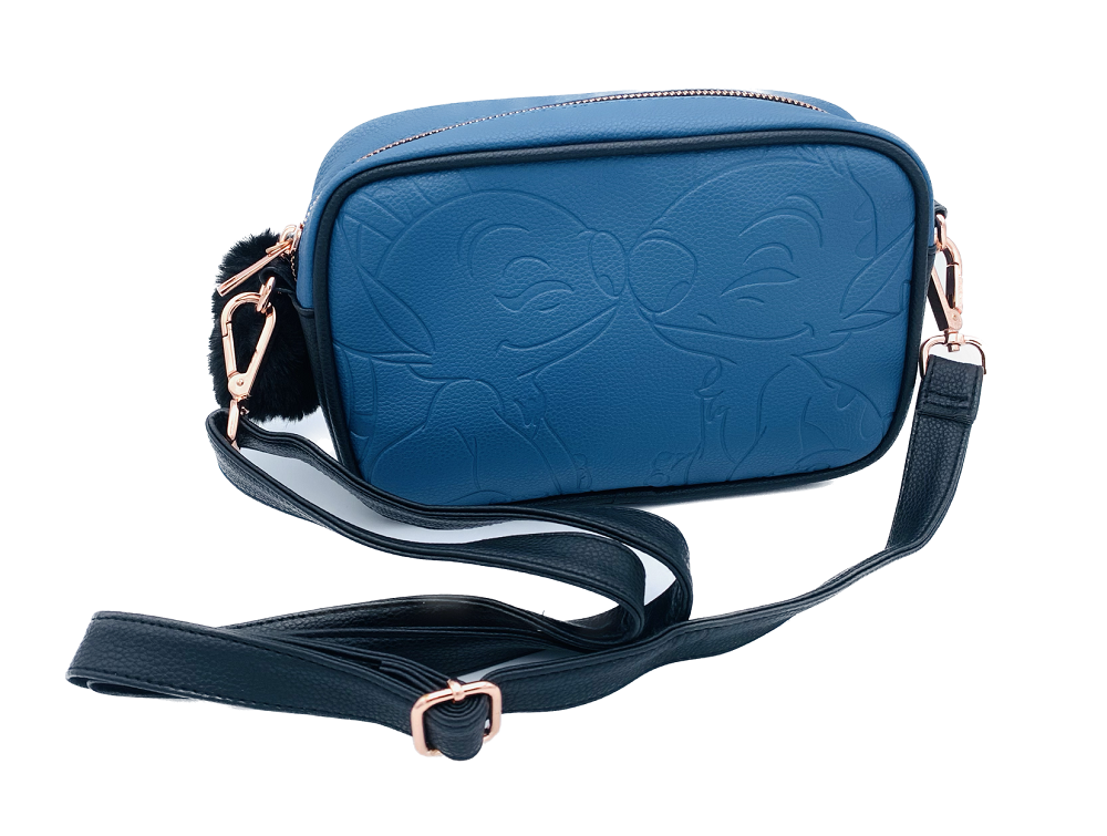 STITCH & ANGEL Blue & Black Sac Messenger '23x15x6cm'