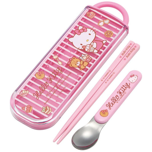 HELLO KITTY Sweety Pink Set baguettes et cuillère