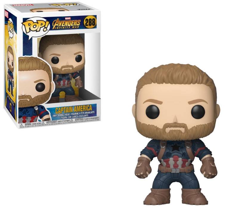 Avengers Infinity War POP! Movies Captain America 288 | Marvel figurine Funko